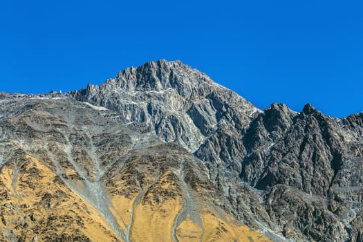 Mountain landscape near Stepantsminda in north-eastern Georgia