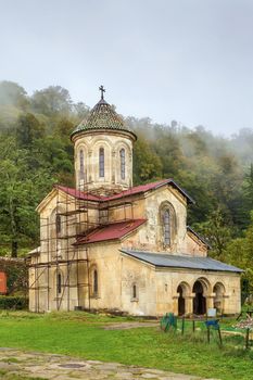 Gelati is a medieval monastic complex near Kutaisi, Georgia. Gelati was founded in 1106 by King David IV. St. George church