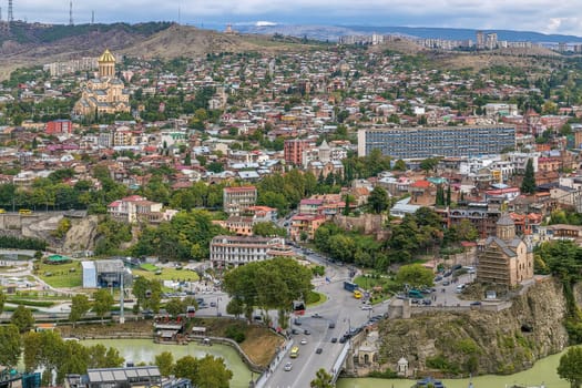 View of Tbilisi from Narikala fortress, Georgia