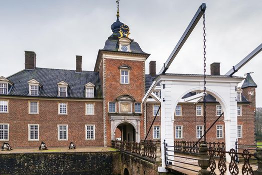 Castle Anholt is one of the largest water castles in the Munsterland, Germany