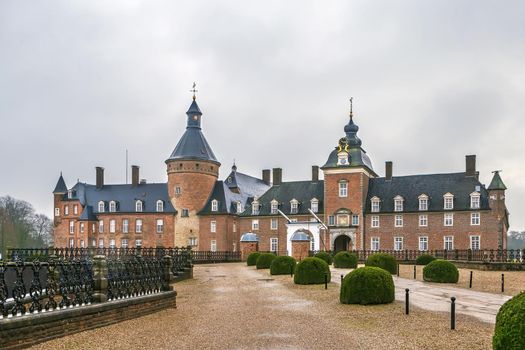 Castle Anholt is one of the largest water castles in the Munsterland, Germany