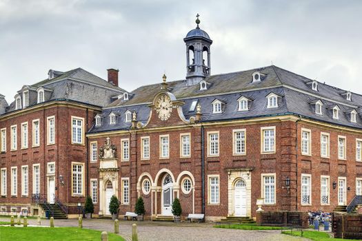 Nordkirchen palace is situated in the town of Nordkirchen in North Rhine Westphalia, Germany. East wing with the palace chapel