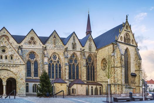 Paderborn Cathedral (German: Paderborner Dom) is the cathedral of the Catholic Archdiocese of Paderborn, Germany