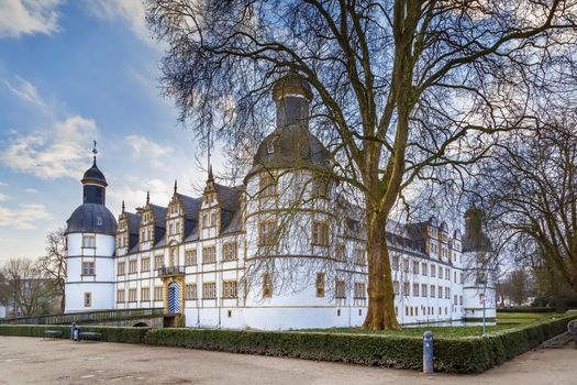 Neuhaus Castle, former residence of bishop princes, is quite a famous Renaissance castle in North Rhine-Westphalia, Paderborn, Germany