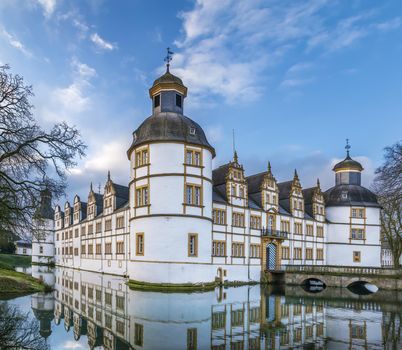 Neuhaus Castle, former residence of bishop princes, is quite a famous Renaissance castle in North Rhine-Westphalia, Paderborn, Germany