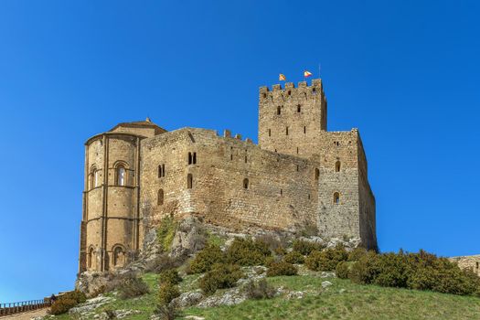 Castle of Loarre is a Romanesque Castle and Abbey located in the Aragon autonomous region of Spain. It is one of the oldest castles in Spain