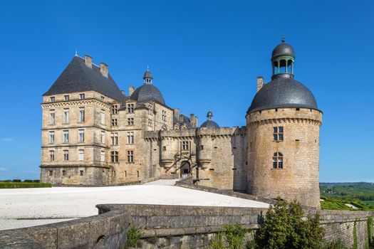 Chateau de Hautefort is French castle in Dordogne, France