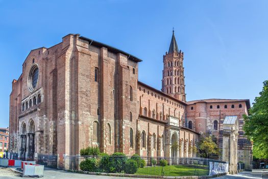 Basilica of Saint-Sernin is a church in Toulouse, France.  Constructed in the Romanesque style between about 1080 and 1120
