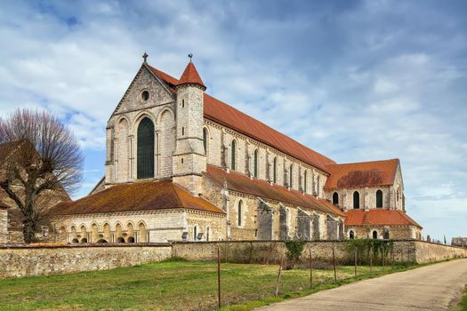 Pontigny Abbey was a Cistercian monastery located in Pontigny in Burgundy, France. View from facade