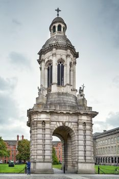 Campanile of Trinity College Dublin is a bell tower and one of its most iconic landmarks, Ireland