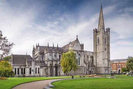 Saint Patrick's Cathedral in Dublin, Ireland, founded in 1191, is the National Cathedral of the Church of Ireland