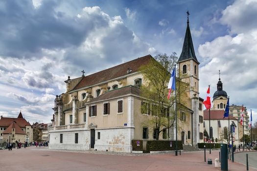 Church of St. Francis is a Catholic church located in Annecy in Haute-Savoie, France. View from apse