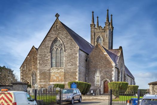 Saint Brigid's Church witn cemetery in Dublin, Ireland