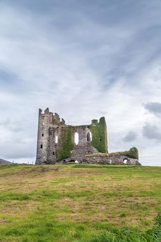 Ballycarbery Castle is a castle 3 kilometres (2 mi) from Cahersiveen, County Kerry, Ireland