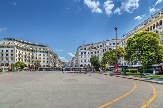 Aristotelous Square is the main city square of Thessaloniki, Greece