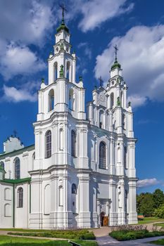 Cathedral of Holy Wisdom in Polotsk was built between 1044 and 1066, Belarus. In the 18th century was rebuilt in Vilnius baroque style. Facade