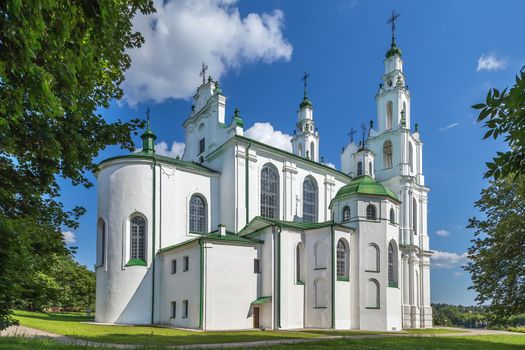 Cathedral of Holy Wisdom in Polotsk was built between 1044 and 1066, Belarus. In the 18th century was rebuilt in Vilnius baroque style. View from apse