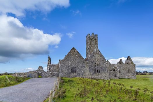 Ross Errilly Friary is a medieval Franciscan friary located about a mile to the northwest of Headford, County Galway, Ireland