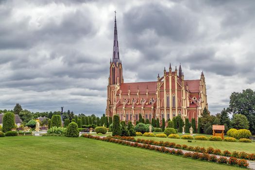 Roman Catholic Holy Trinity Church in Gervyaty village, Belarus