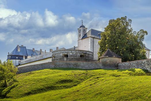 Cerveny Kamen Castle is a 13th-century castle in southwestern Slovakia. 