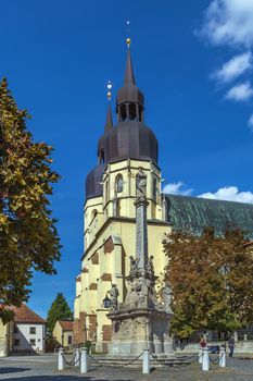 Saint Nicolas Church is a Gothic cathedral in Trnava, Slovakia. It was built between 1380 and 1421