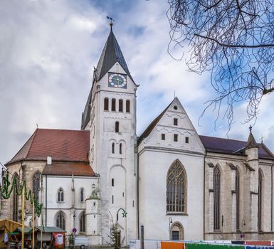 Eichstatt Cathedral, properly known as the Cathedral Church of the Blessed Virgin Mary, St. Willibald and St. Salvator is an 11th-Century Roman Catholic cathedral in Eichstatt, Bavaria, Germany