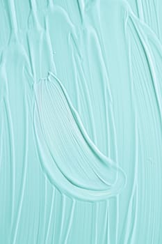 Mint cosmetic texture background, make-up and skincare cosmetics cream product, luxury beauty brand, holiday flatlay design or abstract wall art and paint strokes.