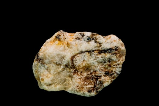 Baryte on a black background