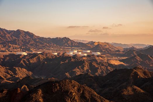 Mars like Landscape, Shlomo mountain, Eilat Israel. Southern District. High quality photo