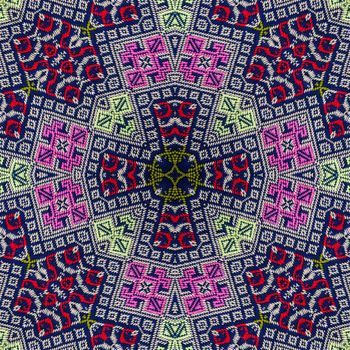 Colorful abstract kaleidoscope or endless pattern for background used.