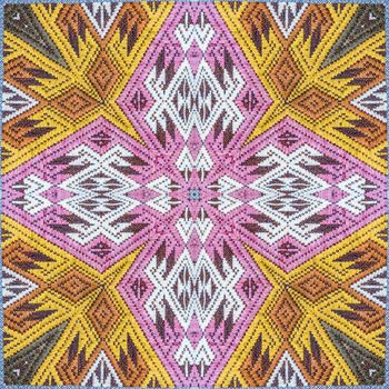 Colorful abstract kaleidoscope or endless pattern for background used.