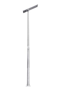 Street light pole isolated on a white background, with clipping path.