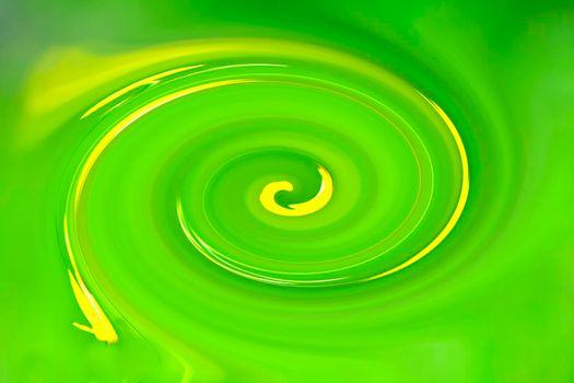 colorful spiral in green and yellow