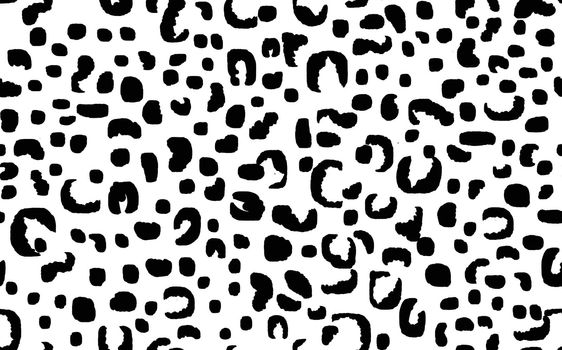 Abstract modern leopard seamless pattern. Animals trendy background. White and black decorative vector stock illustration for print, card, postcard, fabric, textile. Modern ornament of stylized skin.