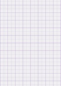 Graph paper. Printable millimeter grid paper with color lines. Geometric pattern for school, technical engineering line scale measurement. Realistic lined paper blank size A4.