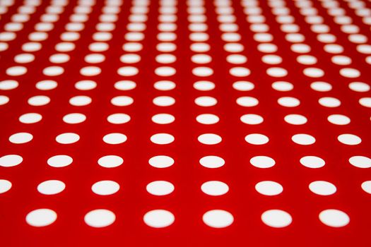 white dots on a red background