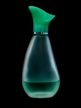 Sibiu City, Romania - 11 May 2020. a bottle of Chanson D'eau, eau de toilette for Women, almost empty on black background