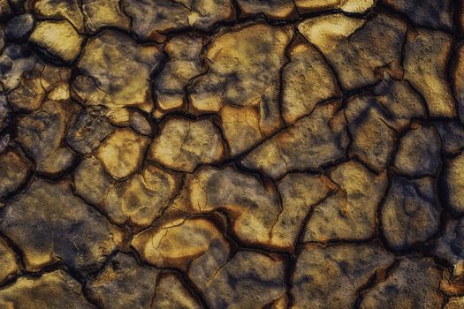 Dried rivers of mud from Mud Volcanoes