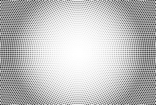 Halftone effect. with Black polka dots. Vector geometric texture.