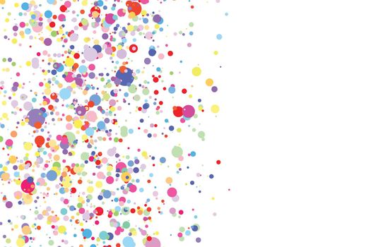 Light multicolor background, colorful vector texture with circles. Splash effect banner. Glitter silver dot abstract illustration with blurred drops of rain. Pattern for web page, banner,poster, card.