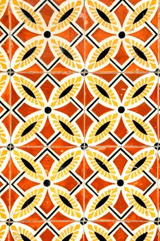 Colorful and vintage tiles of Porto, Portugal