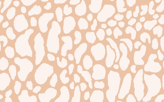 Abstract modern leopard seamless pattern. Animals trendy background. Beige decorative vector stock illustration for print, card, postcard, fabric, textile. Modern ornament of stylized skin.