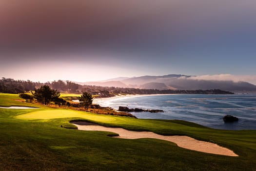 Pebble Beach golf course, Monterey, California, usa