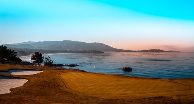 Pebble Beach golf course, Monterey, California, usa