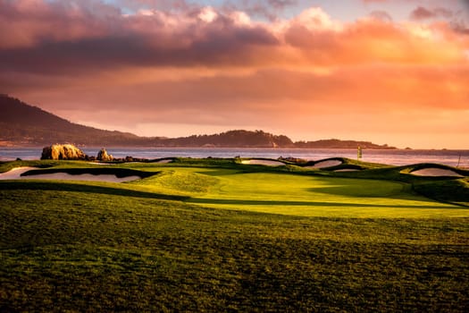 Pebble Beach golf course, Monterey, California, usa