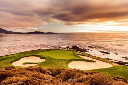 Pebble Beach golf course, Monterey, California, usa