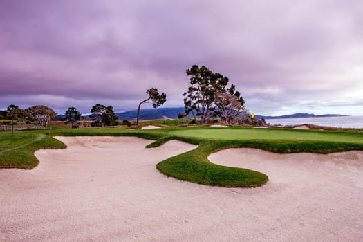 Pebble Beach golf course, Monterey, California, usa