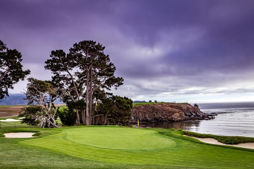 Pebble Beach golf course, Monterey, California, usa