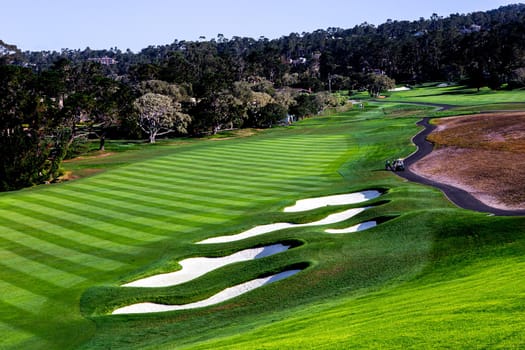 Pebble Beach golf course, Monterey, California, usa