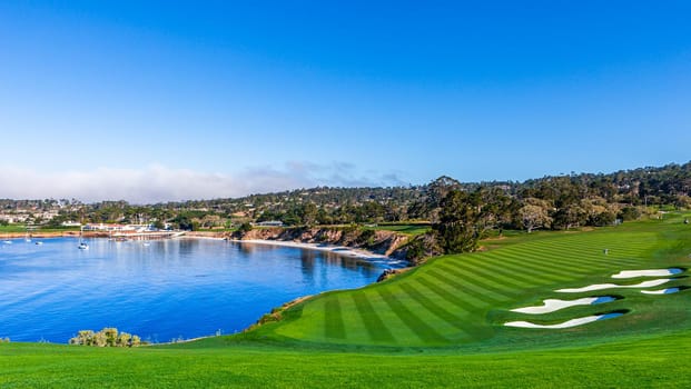 Pebble Beach golf course, Monterey, California, usa